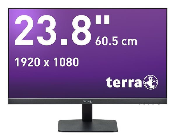 TERRA 2427W platta pc-skärmar 60,5 cm (23.8") 1920 x 1080 pixlar Full HD LCD Svart