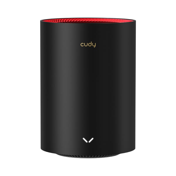 Cudy M3000 2-Pack Dual-band (2,4 GHz / 5 GHz) Wi-Fi 6 (802.11ax) Sort, Rød 1 Intern