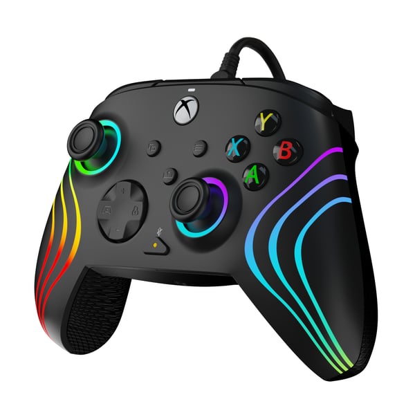 PDP Afterglow Wave Svart USB Spelplatta PC, Xbox One, Xbox Series S, Xbox Series X