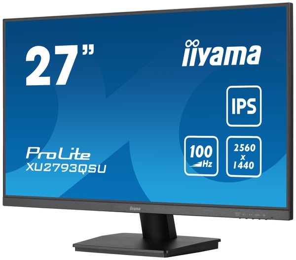 iiyama ProLite XU2793QSU-B7 tietokoneen litteä näyttö 68,6 cm (27") 2560 x 1440 pikseliä Quad HD LED Musta