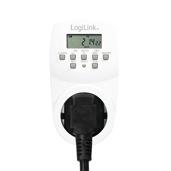 LogiLink ET0007 elektronisk tæller Hvid Daglig/ugentlig timer
