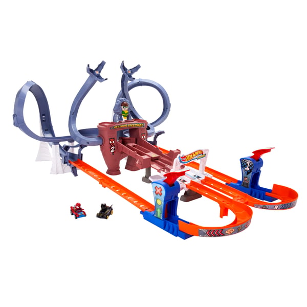 Hot Wheels Racer Verse RACERVERSE Spider-Man's Web Slinging Speedway-banset