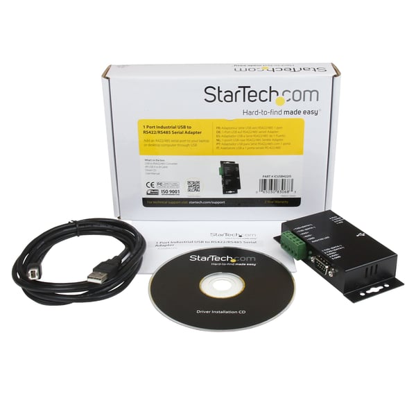 StarTech.com ICUSB422IS kabel kønsskifter USB B RS-422/485 Sort