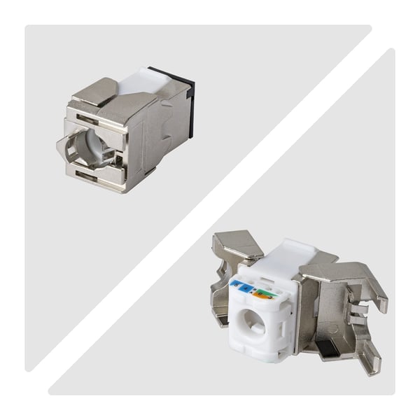 StarTech.com Skärmat Cat6a-keystone-kontaktdon, 10-pack RJ45 Ethernet-keystone-kontaktdon, STP Cat6a-vägguttag, 180-graders verktygsfritt