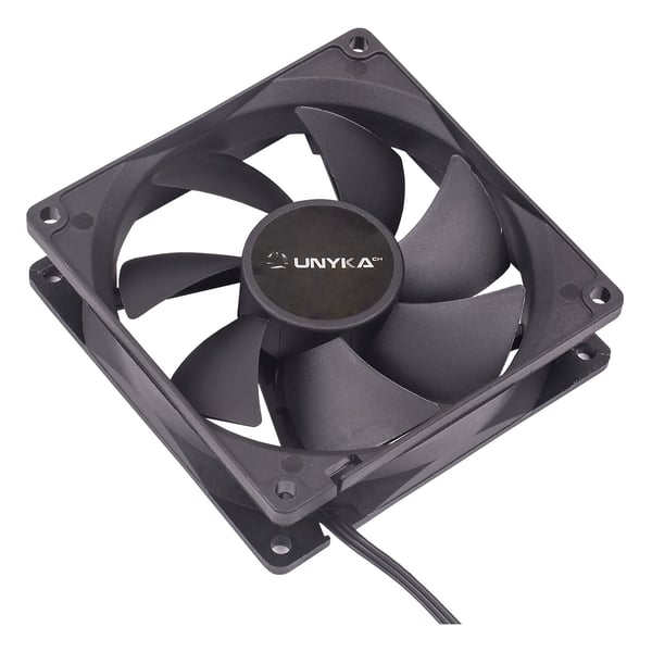 UNYKAch 90 mm Datorväska Fan 9 cm Svart