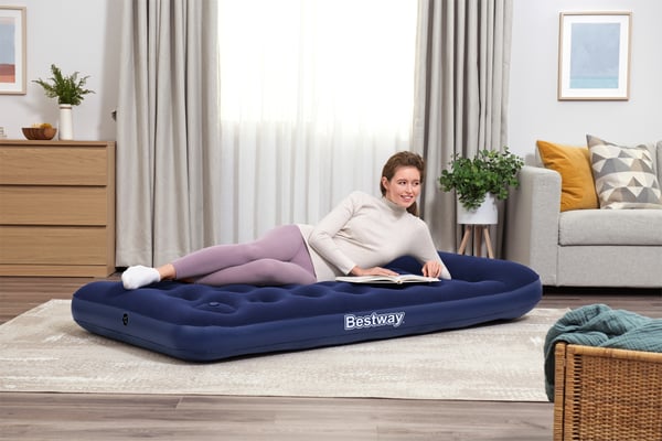 Bestway 67224 / 24 luftmadrass Enkelmadrass Blå