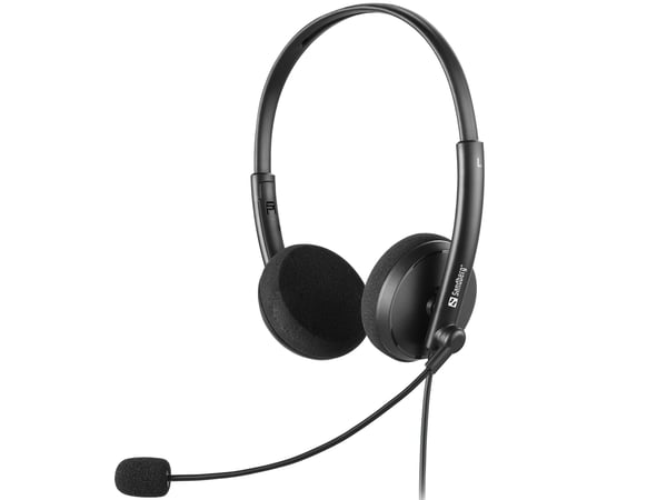 Sandberg 325-41 hörlur och headset Kabel Huvudband Kontor/callcenter Svart