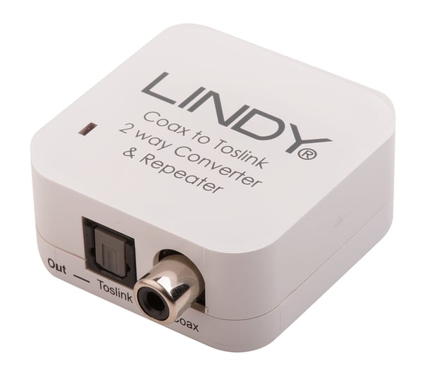 Lindy 70411 kabel kønsskifter Toslink RCA Hvid