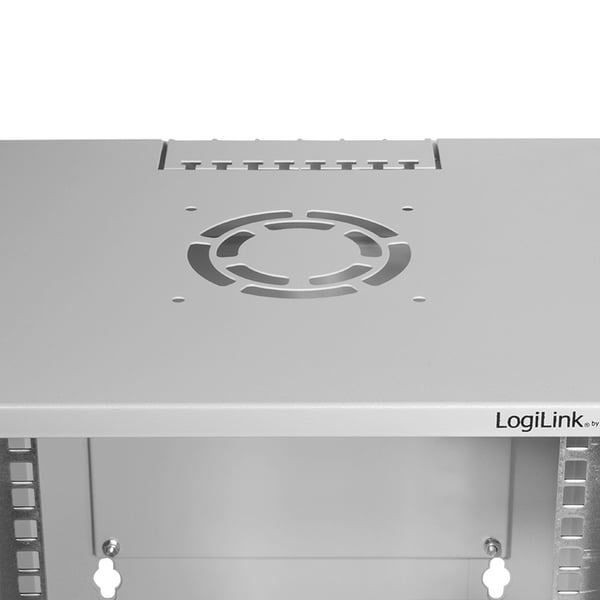 LogiLink W66Z30G stativ 6U Vægmonteret stativ Grå
