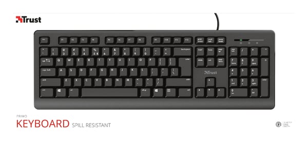 Trust Primo näppäimistö Universaali USB QWERTY Italia Musta