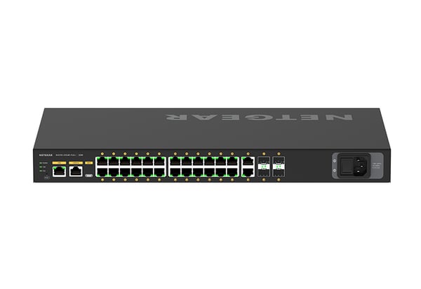 NETGEAR GSM4230P-100EUS verkkokytkin Hallittu L2/L3 Gigabit Ethernet (10/100/1000) Power over Ethernet -tuki 1U Musta