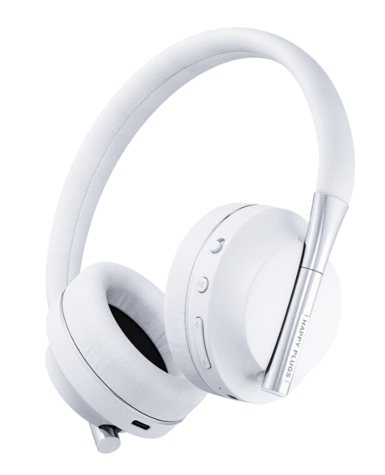 Happy Plugs PLAY Headset Kabel & trådløs USB Type-C Bluetooth Hvid