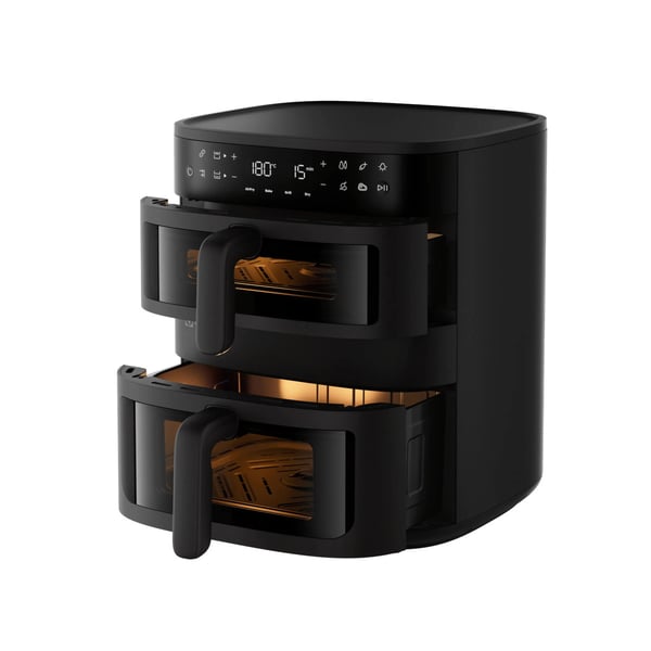 Electrolux EAFD11B Dubbel 11 l Fristående 2700 W Varmluftsfritös Svart