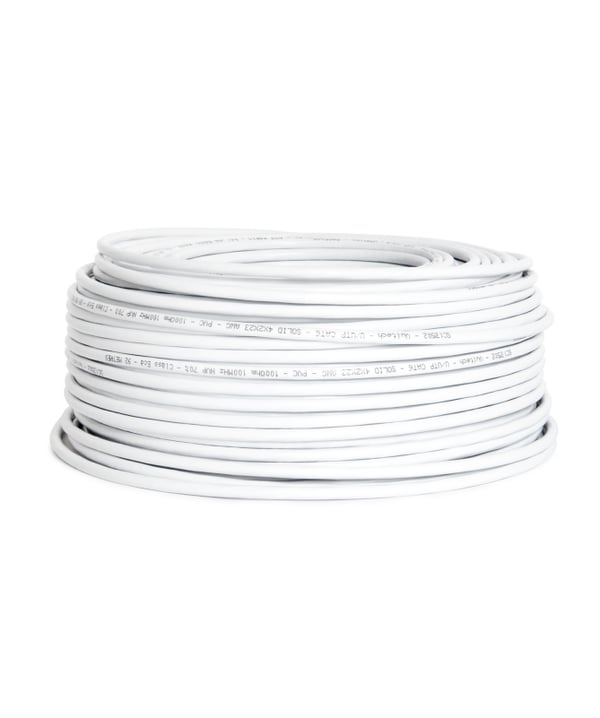 Vultech SC13502-100 nätverkskablar Vit 100 m Cat6 U/UTP (UTP) Rund
