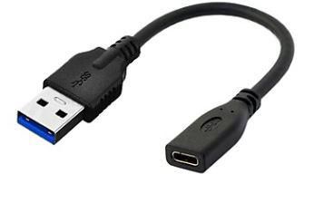 Microconnect USB3.0ACF02 USB-kablar USB 3.2 Gen 1 (3.1 Gen 1) 0,2 m USB A USB C Svart