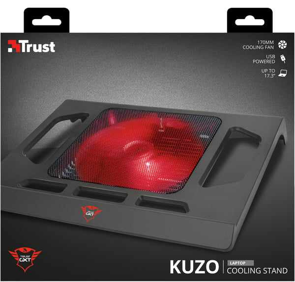 Trust GXT 220 køling til laptop 43,9 cm (17.3") Sort