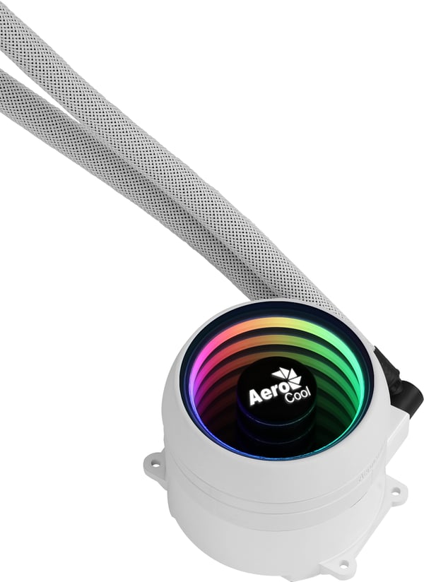 Aerocool Mirage L240 Processor Allt-i-ett vätskekylare Vit 1 styck