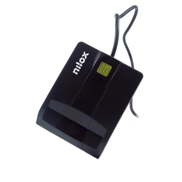 Nilox NXLD001 smartcard læser Indendørs USB 2.0 Sort