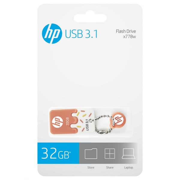 HP x778w USB-muisti 32 GB USB A-tyyppi 3.2 Gen 1 (3.1 Gen 1) Oranssi, Valkoinen