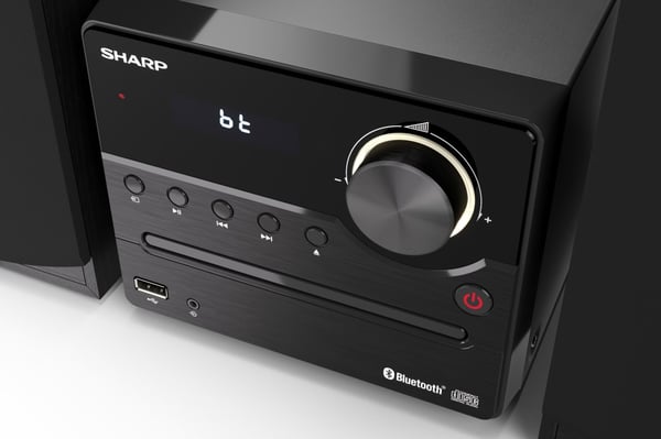 Sharp XL-B512(BK) kodin äänentoistolaite Kodin mikroaudiojärjestelmä 45 W Musta