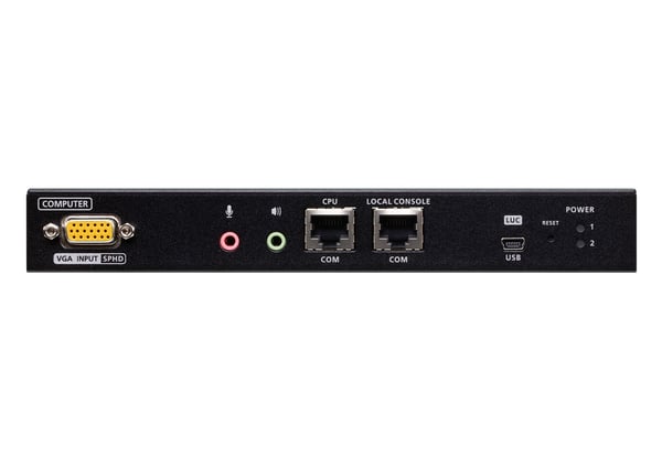 ATEN VGA KVM over IP-växlare med en port för delad lokal/fjärråtkomst