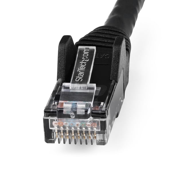 StarTech.com N6LPATCH1MBK verkkokaapeli Musta 1 m Cat6 U/UTP (UTP)