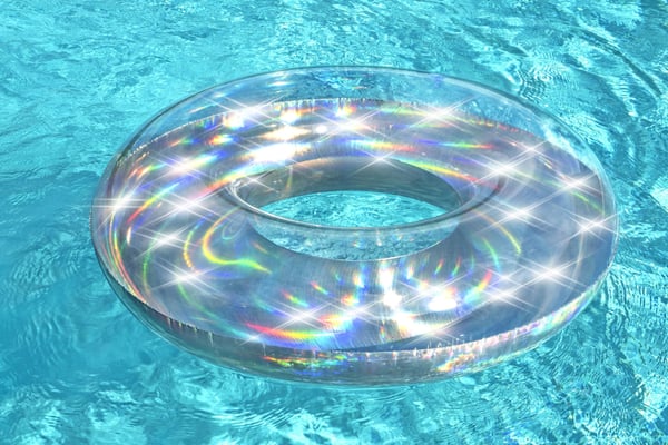Bestway 36240 pool- och badmadrass Multifärg Mönstrad PVC Simring