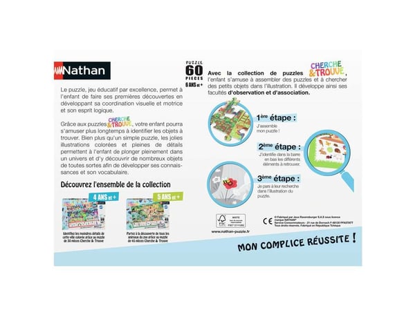 Nathan 86153 puslespil 60 stk