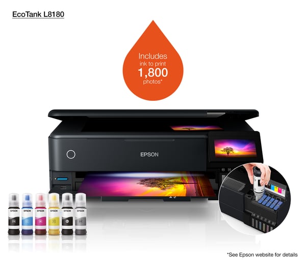 Epson EcoTank L8180 Bläckstråleskrivare A3+ 5760 x 1440 DPI 32 ppm Wi-Fi