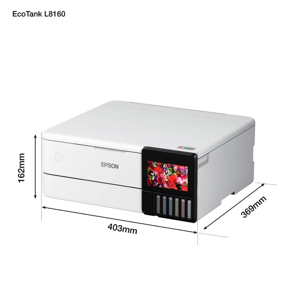 Epson EcoTank L8160 Mustesuihku A4 5760 x 1440 DPI 32 ppm Wi-Fi