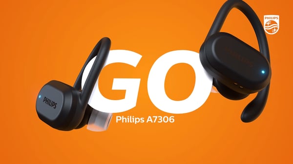Philips 7600 series TAA7306BK/00 hovedtelefoner/headset Trådløs Ørekrog, I ørerne Sport Bluetooth Sort