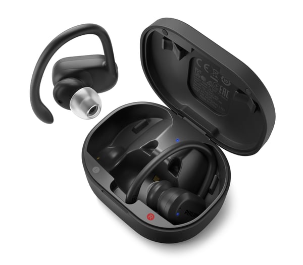 Philips 7600 series TAA7306BK/00 hovedtelefoner/headset Trådløs Ørekrog, I ørerne Sport Bluetooth Sort