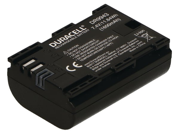 Duracell DR9943 kameran/videokameran akku Litiumioni (Li-Ion) 1600 mAh