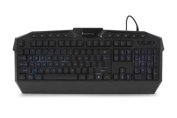 SureFire KingPin näppäimistö Pelaaminen USB QWERTY englanti Musta