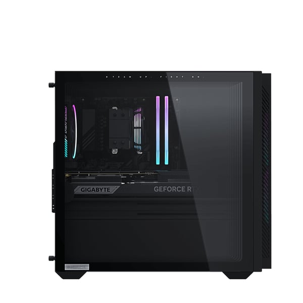 GIGABYTE AP3A7N7-5100 AMD Ryzen™ 7 9700X 32 GB DDR5-SDRAM 1 TB SSD NVIDIA GeForce RTX 5070 Windows 11 Home Skrivbord PC Svart