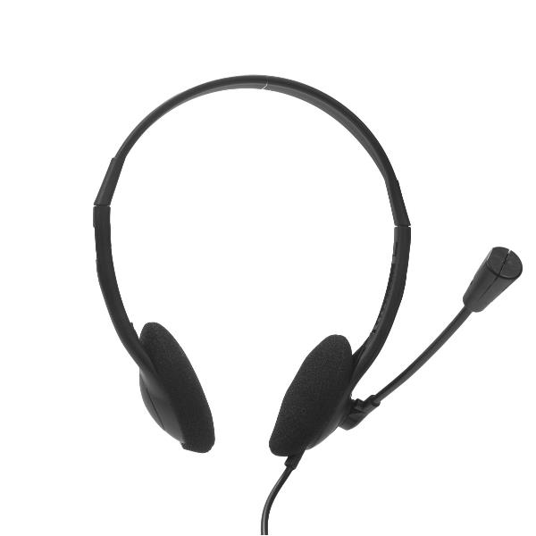 Nilox NXAU0000002 hovedtelefoner/headset Ledningsført Kontor/Callcenter USB Type-A Sort