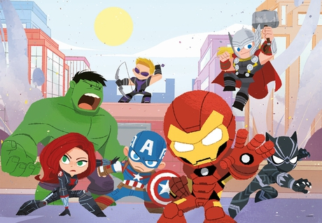 Clementoni Marvel Avengers Kontur puslespil 104 stk Kunst