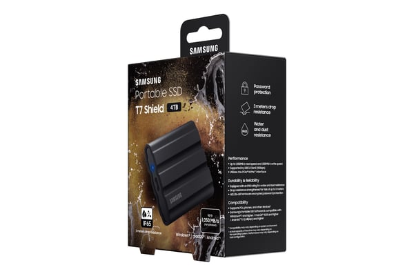 Samsung MU-PE4T0S 4 TB USB Type-C 3.2 Gen 2 (3.1 Gen 2) Svart