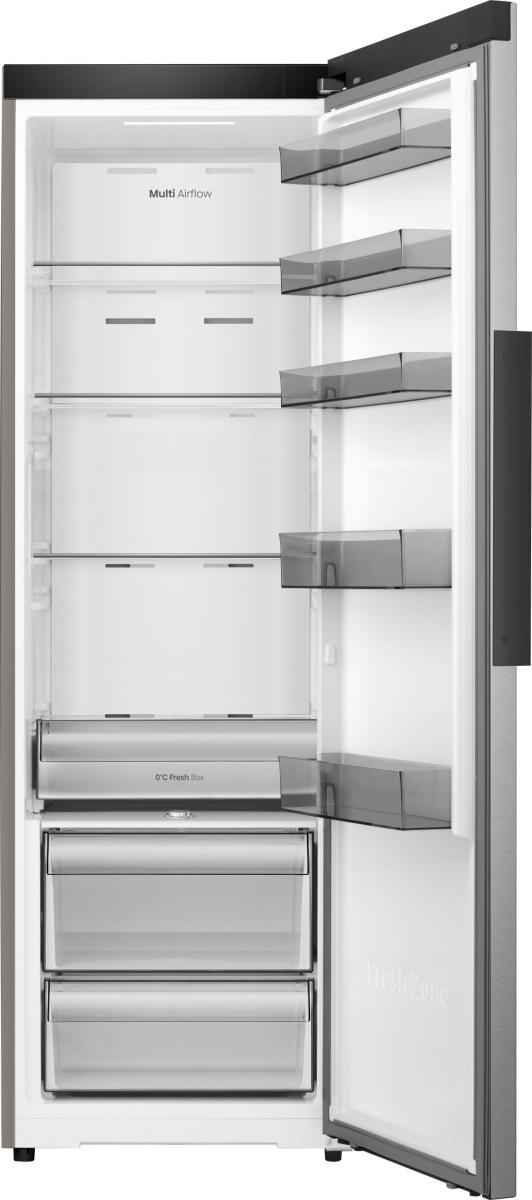 Hisense Løft dit køkken med det slanke inox køleskab. Med avanceret MultiAirFlow, Fresh Zone og Wi Fi forbindelse holder den dine madvarer friske længere. Ideel til moderne hjem!