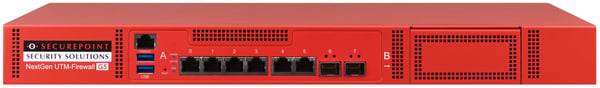 Securepoint RC300S G5 firewall (hardware) 1U 13 Gbit/sek.