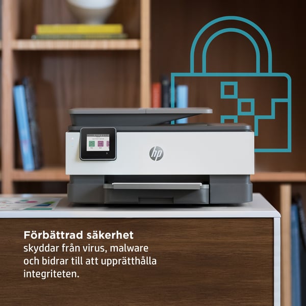 HP OfficeJet Pro 8022e Trådlöst All-in-One Färg Skrivare, Instant Ink; Dubbelsidig utskrift