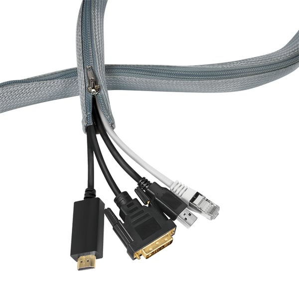 LogiLink KAB0073 kaapelisuojus Harmaa