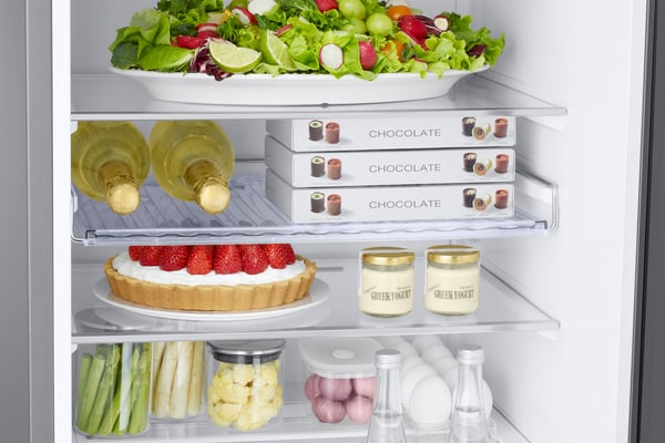 Samsung RB38C676CS9 Fritstående Rustfrit stål