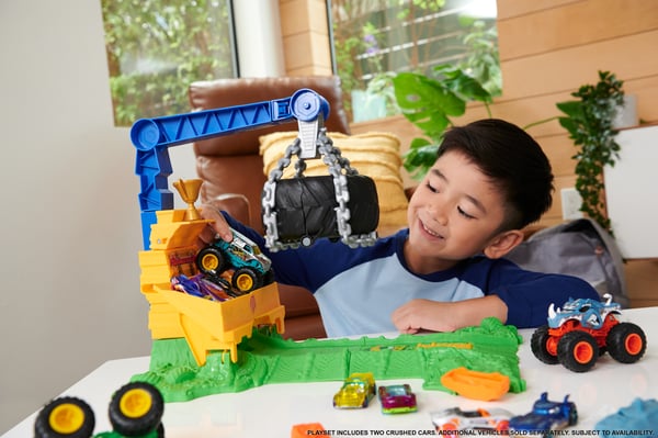 Hot Wheels Monster Trucks ARENA SMASHERS RHINOMITE CHARGIN’ CHALLENGE-legesæt