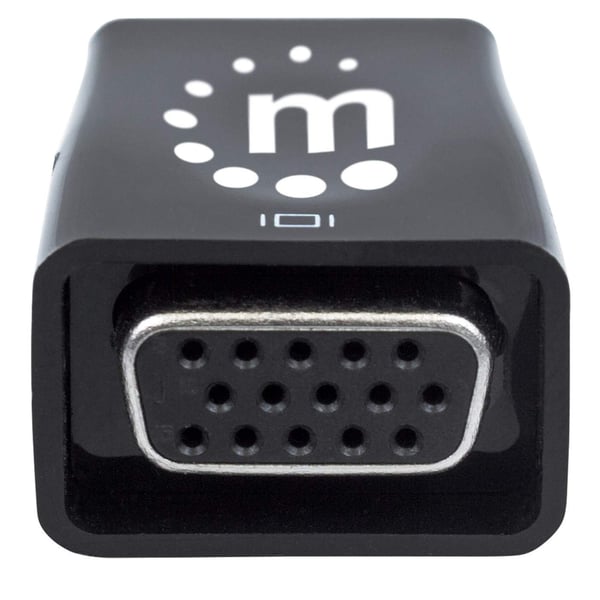 Manhattan 151542 kabelomvandlare (hane/hona) HDMI VGA, 3.5mm Svart
