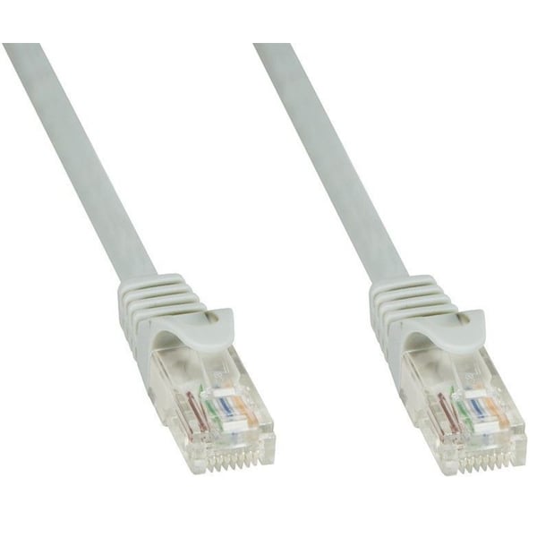 Techly ICOC U6-6U-015T verkkokaapeli Harmaa 1,5 m Cat6 U/UTP (UTP)