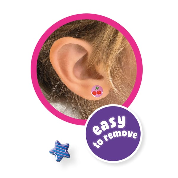 SES Creative Stick on earrings lasten tarra