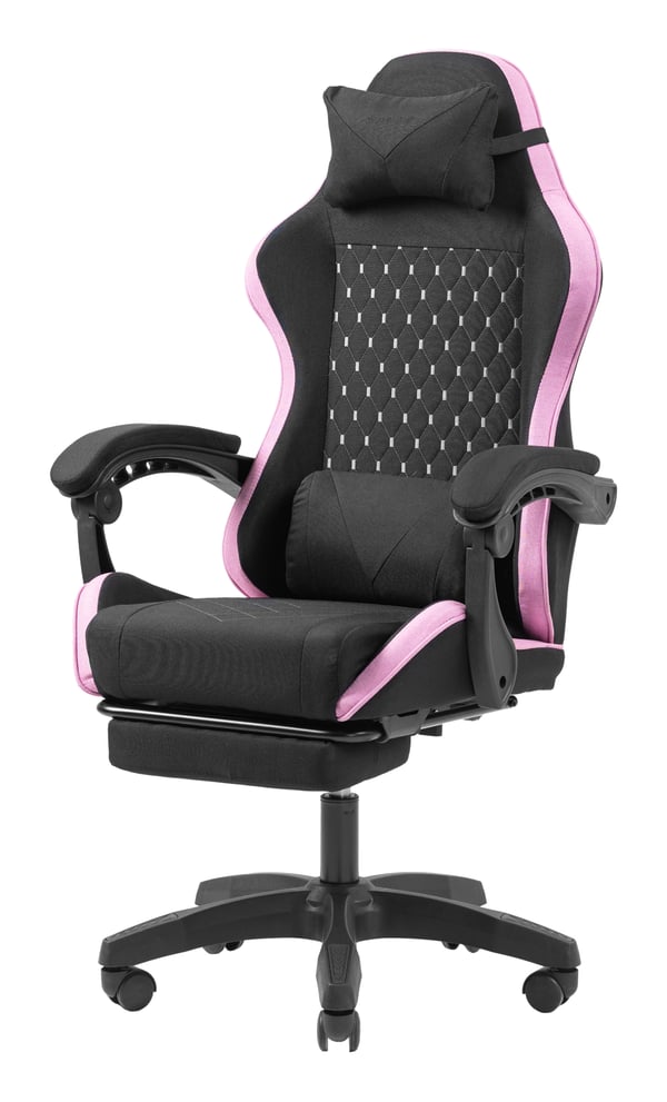 Mars Gaming MGC-X Fabric PC-pelituoli pehmustettu istuin Musta, Vaaleanpunainen