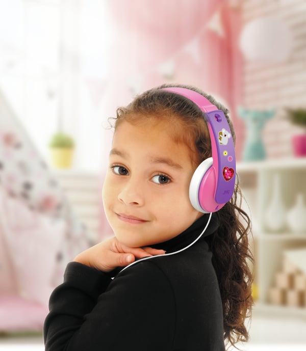 JVC HA-KD7 Hovedtelefoner Ledningsført Headset Musik Lyserød, Lilla