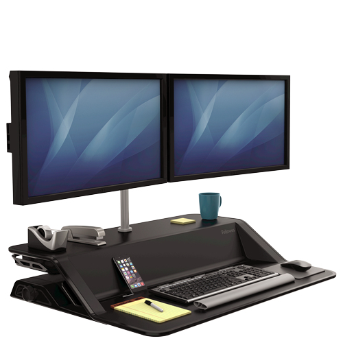 Fellowes 8042901 monitorin kiinnike ja jalusta 66 cm (26") Vastaanotto Hopea